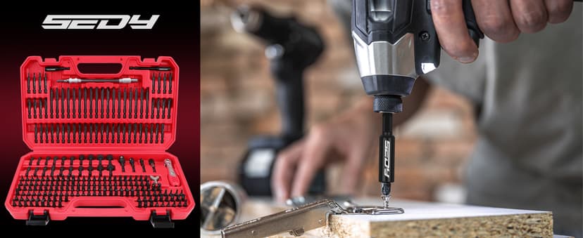 232-Piece Ultimate Screwdriver Bit Set, Cr-V Impact Driver Bit Set Includes Security Bits,Nut Driver, Ratchet Wrench and Bits Holder