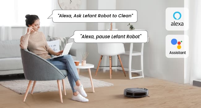 Lefant M210 Pro Robot Vacuum, Slim & Quiet, 3 Adjustable Suction Levels, 120 Min Runtime, Freemove 3.0, WiFi/App/Alexa, 6 Modes for Pet Hair, Hard Floors & Low Carpets, Self-Charging, Gray