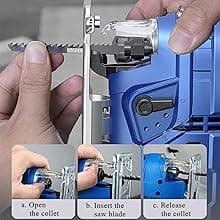 20PCS T Shank Jigsaw Blades Tool for Wood Plastic Metal Compatible with 90% Power Jig Saws Such as Bosch DEWALT RYOBI One+ Makita SKIL Black+Decker Includes 4 Each of T101B T101AO T144D T118A & T118B