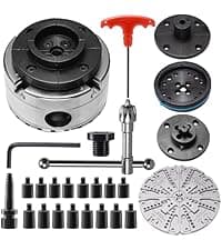 12" x 18" Wood Turning Lathe, 1 HP Benchtop Woodworking Lathe with Variable Speed 650-3800 RPM, Dual-Function Design with Extension Ports for Belt Sander or Grinding Wheel or Rotary Kit