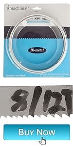 Imachinist S6412121014 Bi-Metal Band Saw Blades 64-1/2" X 1/2" X 10/14TPI Variable Teeth M42 for Metal