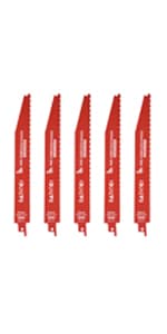 25 Pack 9 Inch 14/18 Tpi Reciprocating Saw Blades for Metal Cutting, Carbide Alloy Steel Sawzall Blades for Automobile Dismantling with 8% Cobalt for Longer Life and Faster Cutting Speed