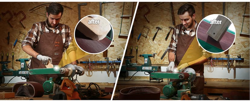 S SATC 3x18 Sanding Belts 20PCS Belt Sander Paper Aluminum Oxide (3 Each of 60/80/120/150/240/400 Grits & 2 of 40 Grits) Ideal for Wood Metal Paint Sanding