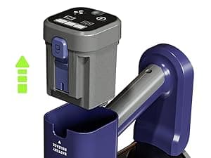 YONNDER Cordless Vacuum Cleaner 40KPA, 6-in-1 Lightweight & Detachable Battery, Powerful Suction for Home, 6-Stage Filtration, Tangle-Free V-Shaped Brush, for Hard Floor/Carpet/Pet Hair