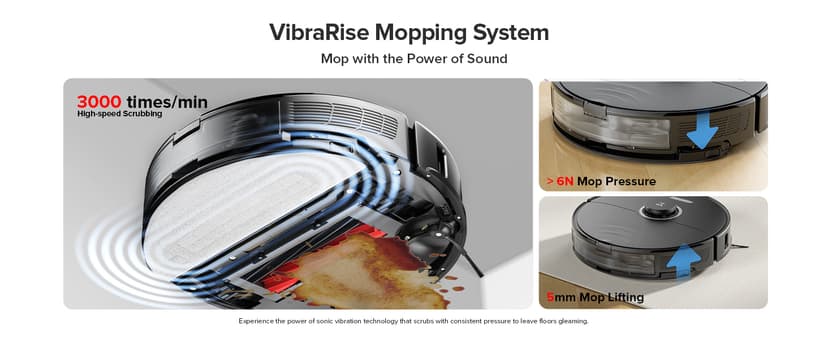 roborock S8+ Robot Vacuum, Sonic Mop with Self-Empty Dock, Stores up to 60-Days of Dust, Auto Lifting Mop, Ultrasonic Carpet Detection, 6000Pa Suction, Black