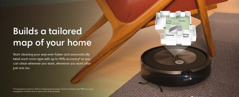 iRobot Roomba Combo j5 Robot Vacuum & Mop – Identifies and Avoids Obstacles Like Pet Waste & Cords, Clean by Room with Smart Mapping, Works with Alexa, Ideal for Pet Hair, Roomba Combo J5
