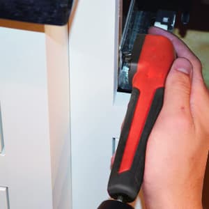 Right Angle Attachment Electric Screwdriver Repair 90 Degree Corner Device, ABS Handle Screwdriver Socket Adapter Drill Bit Corner Adapter for 18v Impact Driver and Drill Bit, (Size:13.5x3.5x2cm)