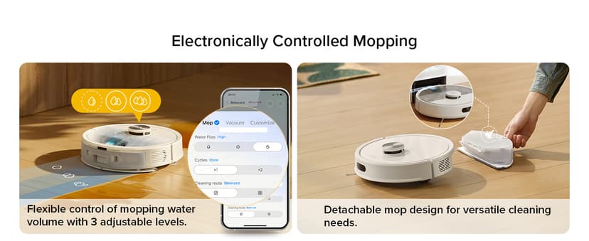 roborock Q7 M5+ Robot Vacuum and Mop, Upgraded from Q5 Max+, 7 Weeks Self-Emptying, 10000Pa Suction, Dual Anti-Tangle System, for Pet Hair & Carpet, PreciSense LiDAR Navigation, App Control, White