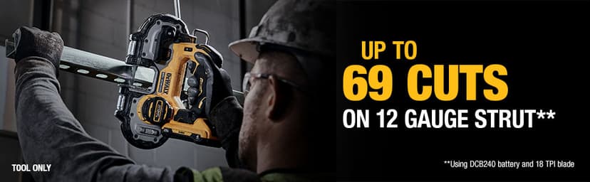 DEWALT ATOMIC 20V MAX Brushless Cordless 1-3/4 in. Compact Bandsaw, Bare Tool Only (DCS377B)