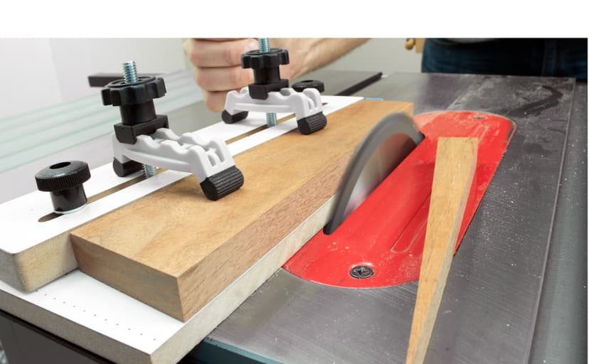 Mini Taper Jig For Table Saw, Adjustable Precision Straight Line Tapering Jig with Blade Safe Hold Downs, Fast Straight Taper Wood Cutting for Small Parts