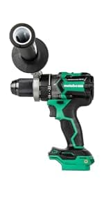 Metabo HPT 18V MultiVolt 1/2" Cordless Brushless Driver Drill Kit, High Power Drill Set with Bag, 2 Lithium-Ion Metabo Batteries and Charger, Compact Lightweight Power Driver, DS18DEX