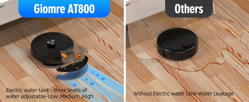 3-in-1 Robot Vacuum and Mop Combo, Self Emptying Station for 60 Days, Robotic Vacuum Cleaner with LiDAR Navigation & Max Strong 5000Pa Suction, 2.4G WiFi/Alexa/App Control, Self-Charging Base