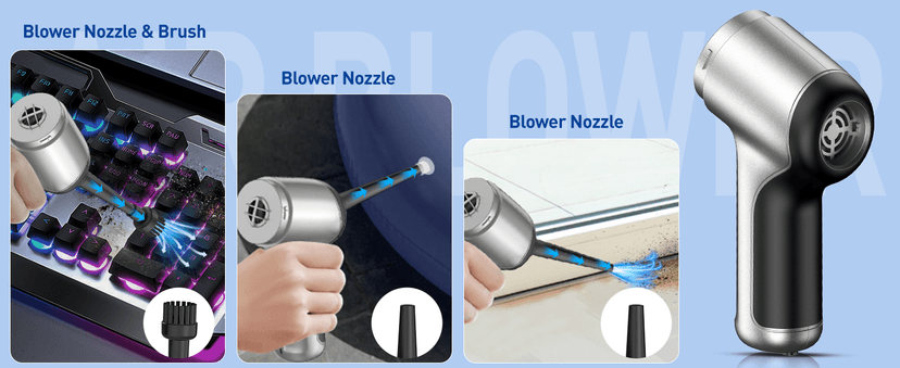 AHNR Handheld Car Vacuum Cleaner Cordless with Brushless Motor, 20000PA High Power Vacuum Cleaner & Air Duster, 3 in 1 Keyboard Portable Mini Hand Held Vacuums Cleaner for Car Home