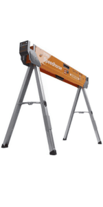 BORA Workhorse Saw Horses 2 Pack Folding Heavy Duty Sawhorse Pair - Heavy Duty Saw Horse for Contractors Portable Workbench - PM-3330T