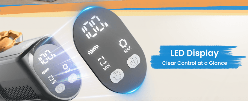 Cordless Vacuum Cleaner, 500W/45Kpa Vacuum Cleaners for Home with LED Display, 8 in 1 Lightweight Stick Vacuum with 50Min Runtime, Anti-tangle, Wall Mount Charging for HardFloor/Carpet/Pet Hair