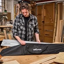 Evolution ST1400-G2 55" Circular Saw Guide Rail/Track | Universal Fit: Makita, Bosch, Festool, Triton, Metabo | 55"/4.6ft (1.4m) | Includes Self-Aligning Bars, 2x Track Clamps, Hex Key & Carry Bag