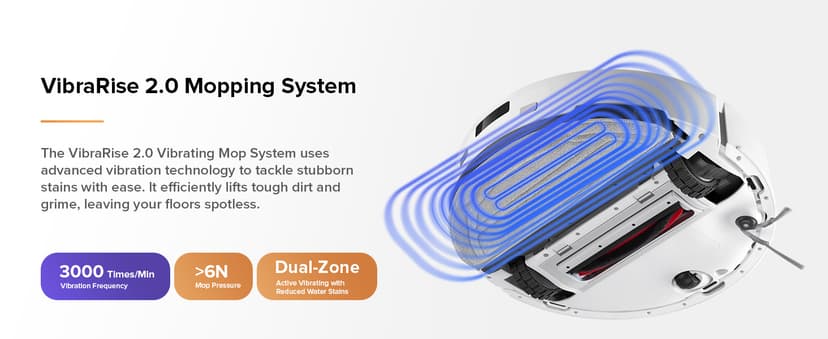 roborock Q10 S5 Robot Vacuum and Mop Cleaner, 10000Pa HyperForce Suction, Dual Anti-Tangle System, Auto-Lifting Mop, ReactiveTech Obstacle Avoidance, App Control, for Pet Hair and Carpet, White