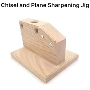 Taytools 5" Ultimate Drill Press Sharpener for Woodworking Tools (Chisels & Plane Blades) - Includes Wooden Sharpening Jig & System for Flattening the Back of Chisels & Plane Irons.