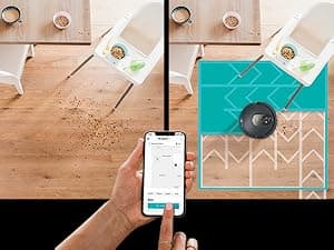 Shark AV2001 AI Robot Vacuum with Self-Cleaning Brushroll, Object Detection, Advanced Navigation, Home Mapping, Perfect for Pet Hair, Compatible with Alexa, Gray