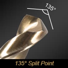 115PCS Cobalt Drill Bit Set M35 HSS for Hardened Steel Fractional 1/16"-1/2", Letter A - Z, Wire #1 - #60 with Indexed Metal Case