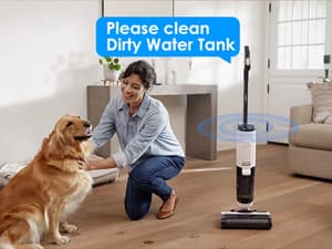 Tineco Floor ONE S5 Steam Corded Wet Dry Vacuum All-in-one, Hardwood Floor Cleaner Great for Sticky Messes, Smart Steam Mop for Hard Floors with Digital Display and Long Run Time