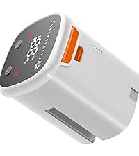 FABULETTA Cordless Vacuum Cleaner for Home, 40Kpa Stick Vacuum with MAX 55Min Detachable Batteries, 8 in 1 Lightweight Vacuum with Brushless Motor for Hardwood Floors&Carpet Pet Hair Car(White-Orange)