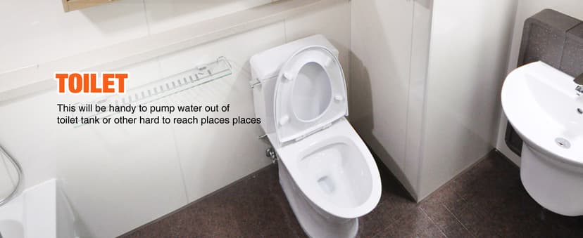 TOPWAY Self Priming Water Drill Pump Attachment with Suction and Discharge Hose, Mini Hand Power Drill Pump for Water, Oil Transfer