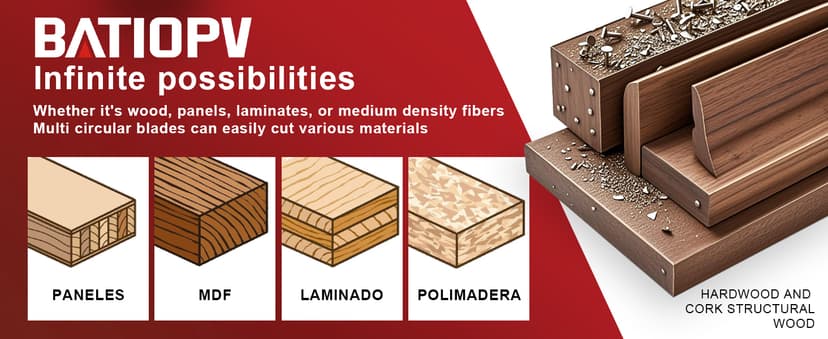 Circular Saw Blades 6-1/2 Inch 3-Pack, 60T for Wood Cutting – Ideal for Hardwood, Plywood, Chipboard – Precision Carbide-Tipped Saw Blades for Smooth Finish