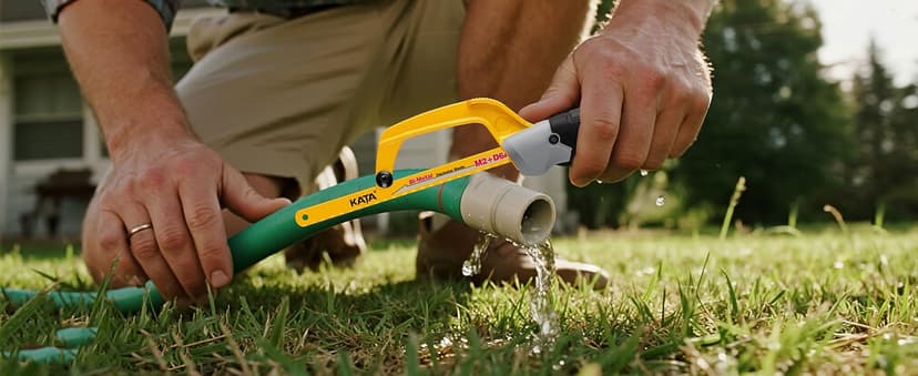 KATA Hacksaw, Compact Hand Operating Hack Saw with 10 Inch Aluminum Frame and 2 Piece Extra Flexible Bi-Metal HSS Blades, Suitable for Wood and Metal (Mini Hacksaw)