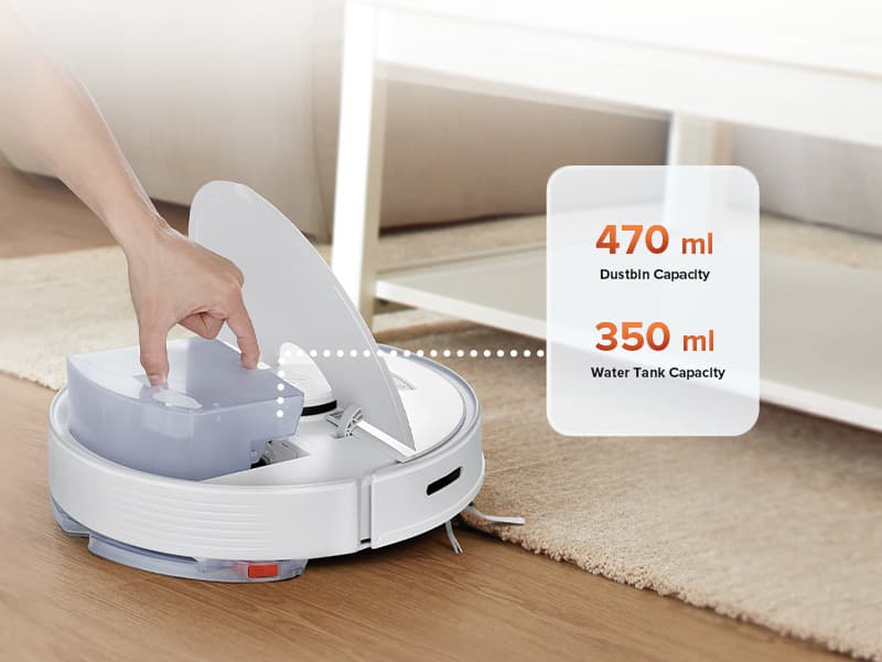 roborock Q7 Max Robot Vacuum and Mop Combo, 30-Level Water Flow Control, 4200Pa Suction, PreciSense LiDAR Navigation, No-Go Zone, No-Mop Zone, App & Voice Control, Ideal for Pet Hair