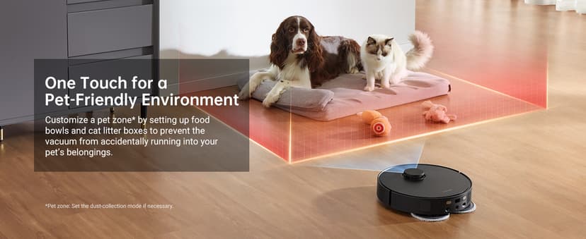 dreame X30 Ultra Robot Vacuum and Mop Combo, Extendable & Liftable Mop, 75Days Self-Emptying Robot Vacuum, 260Mins Runtime, 8,300 Pa Suction, 140°F Self-Cleaning & Auto-Drying Mops