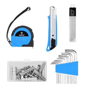 DEKOPRO Drill Set: Tool Set with 8V Blue Cordless Drill, Home Tool Kit with Drill, Hand Tool Kits for Men & Women 126 Piece