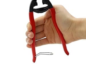 8 Inch Mini Bolt Cutters, Compact Bolt Cutter with Recess and Spring, Small Bolt Cutters, CR-V Steel Blade for Wires, Cables, Rivets, Chains, Screws, Bolts