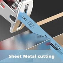20 Pack 6 Inch 14 Tpi Reciprocating Saw Blades for Sheet Metal, Pipes, PVC Plastic, Profiles Cutting, Bi-Metal Sawzall Blades with 8% Cobalt for Longer Life and Faster Cutting Speed