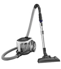 Eureka Bagless Canister Vacuum Cleaner, Lightweight Vac for Carpets and Hard Floors, Silver with Black, NEN180