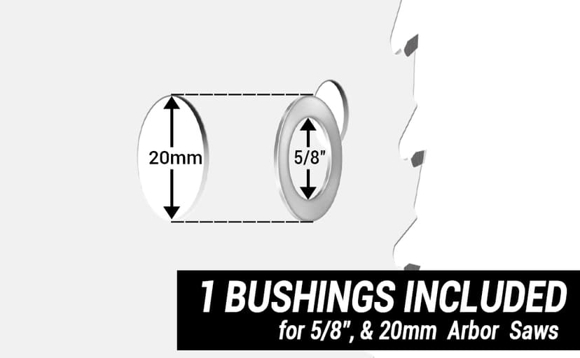 6''24 Teeth Circular Saw Blade for Wood Cutting - 2-Piece Set, Ideal for Plywood, Hardwood, OSB, and More
