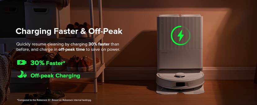 roborock Qrevo Series Robot Vacuum and Mop, 8000Pa Suction, Upgraded from Qrevo S, Anti-Tangle Brush, Smart Obstacle Avoidance, Auto Mop Washing, All-in-One Dock, 200RPM Spinning Mops, White(QV 35A)