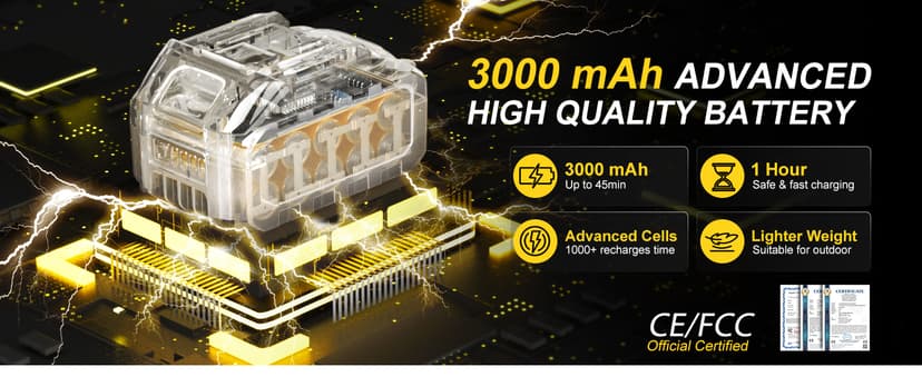 IMOUMLIVE 2-IN-1 Cordless Pole Saw & Mini Chainsaw, 21V 3.0Ah Battery Powered 6 Inch Electric Pole Chainsaw, 6.6 LB Lightweight, 14.8-Foot MAX Reach Pole Saw for Tree Trimming