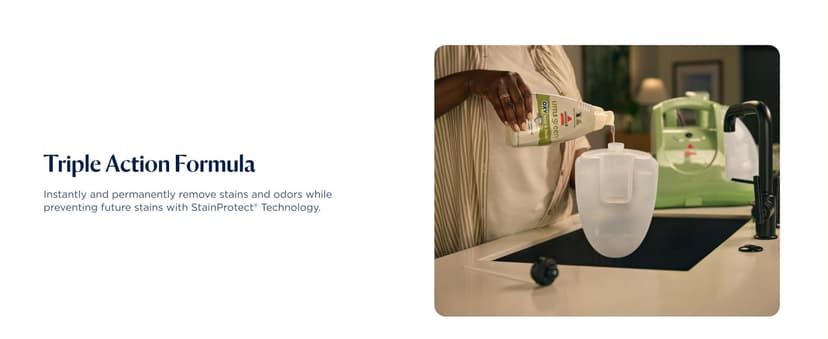 BISSELL Little Green Multi-Purpose Portable Carpet and Upholstery Cleaner, Car and Auto Detailer, with Exclusive Specialty Tools, Green, 1400B