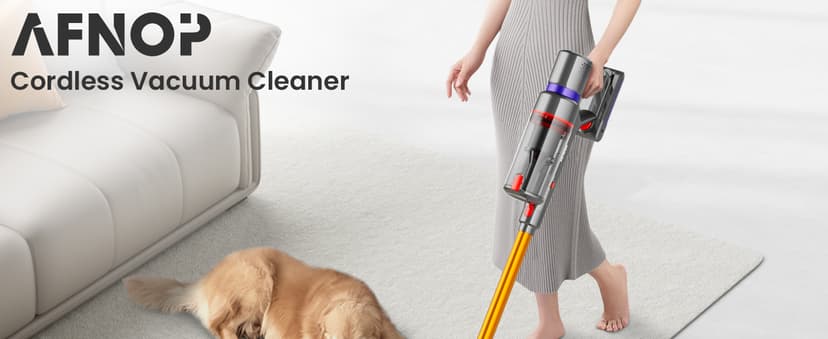 Cordless Vacuum Cleaner, 45Kpa 550W 65Mins Self-Standing Vacuum Cleaners for Home, Stick Vacuum with Touch Screen, Anti-tangle Brush, Rechargeable Vacuum Cordless for Pet Hair, Carpet, Hardwood Floor