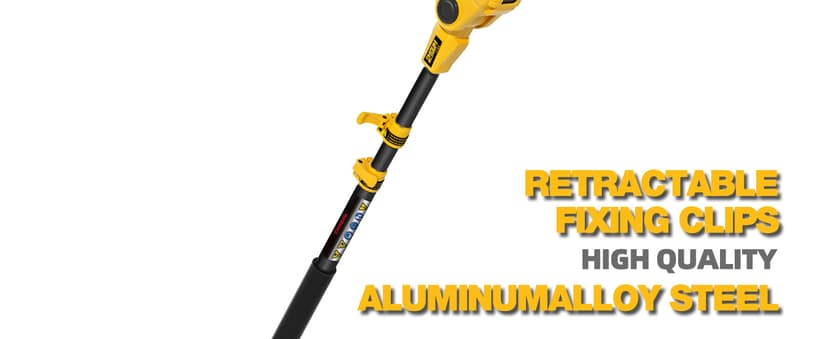 IMOUMLIVE 2-IN-1 Cordless 8 Inch Pole Saw & Chainsaw, 21V 3Ah Battery, 14.7ft Max Reach, 8.3lb Lightweight, Powered Pole Saws for Tree Trimming, Tree Trimmer for Branch Cutting