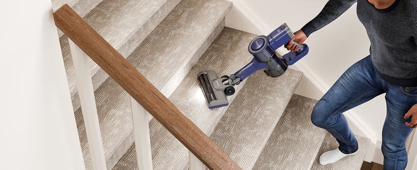 YONNDER Cordless Vacuum Cleaner 40KPA, 6-in-1 Lightweight & Detachable Battery, Powerful Suction for Home, 6-Stage Filtration, Tangle-Free V-Shaped Brush, for Hard Floor/Carpet/Pet Hair