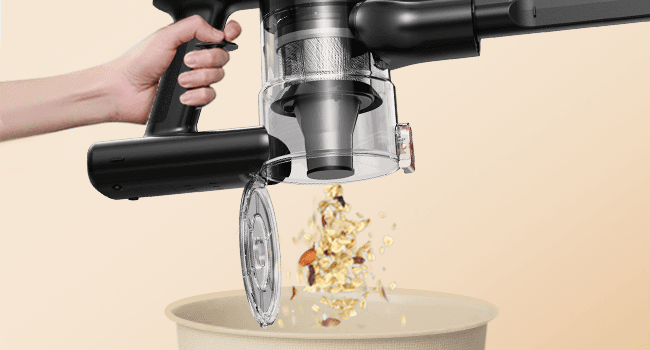 Cordless Vacuum Cleaner, 8-in-1 Lightweight Stick Vacuum with 45mins Runtime, Powerful Suction, Rechargeable Cordless Vacuum for Carpet, Tile, Pet Hair, Hardwood Floors, Black