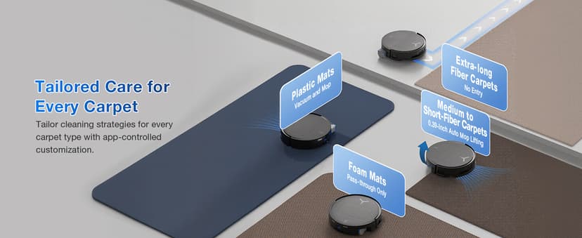 ECOVACS DEEBOT T80 Omni Robot Vacuum and Mop, 18,000Pa Suction, OZMO™ Roller Real-Time Mop Washing, Self-Emptying, Hot Air Drying, AI Navigation, Anti-Tangle Brush, for Pets, Carpets & Hard Floors