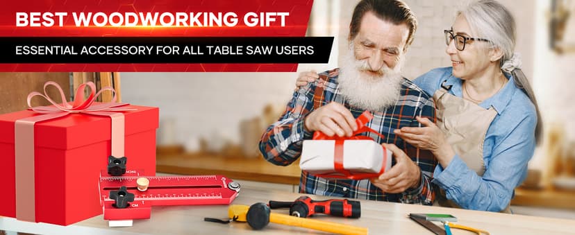 Saker Thin Rip Jig Table Saw Jig Guide, Making Repetitive Narrow Strip Cuts, Fit for 3/4" x 3/8" Slots, for Table Saw Band Saw Router Table