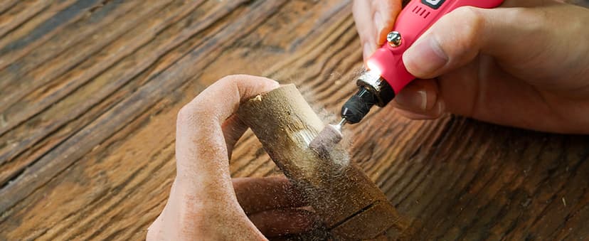 HARDELL Mini Cordless Rotary Tool, 5-Speed 3.7V Rechargeable Rotary Tool Kit with 61 Accessories, USB Charging Multi-Purpose DIY Tool for Sanding, Polishing, Drilling, Engraving, Woodworking