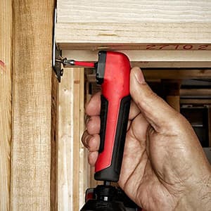 Right Angle Attachment Electric Screwdriver Repair 90 Degree Corner Device, ABS Handle Screwdriver Socket Adapter Drill Bit Corner Adapter for 18v Impact Driver and Drill Bit, (Size:13.5x3.5x2cm)