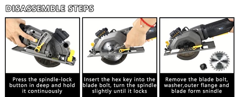 Mini Circular Saw,NEWONE 4.5Amp Electric Circular Saw with 6 Saw Blades,3500RPM,Max Cutting Depth 1-11/16"(90°), 1-1/8"(45°),Circular Saw With Laser for Wood, Soft Metal, Tile and Plastic Cuts