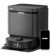 Eureka E20 Plus Robot Vacuum and Mop Combo, Robot Vacuum Cleaner with Bagless Self Emptying Station, 45-Day Capacity 8000Pa Suction and Anti Hair-Tangling Brush App Control LiDAR Navigation