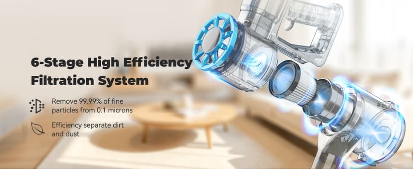 Cordless Stick Vacuum Cleaner with Self-Standing, 8-in-1 Vacuum Cleaners for Home, Lightweight Powerful Vacuum with LED Screen, Rechargeable Vacuum for Carpet, Pet Hair, Tile, Hardwood Floors